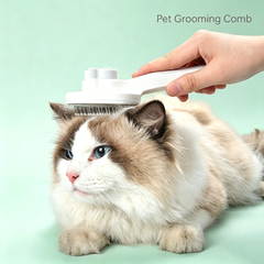 One-Click Self-Cleaning Pet Slicker Brush