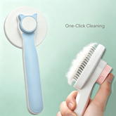 One-Click Self-Cleaning Pet Slicker Brush